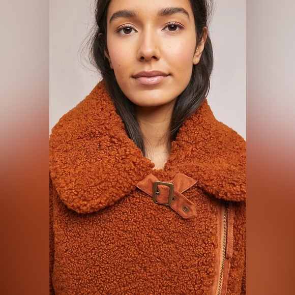 Anthropologie NWT Marrakech Sherpa Jacket - Picture 6 of 16